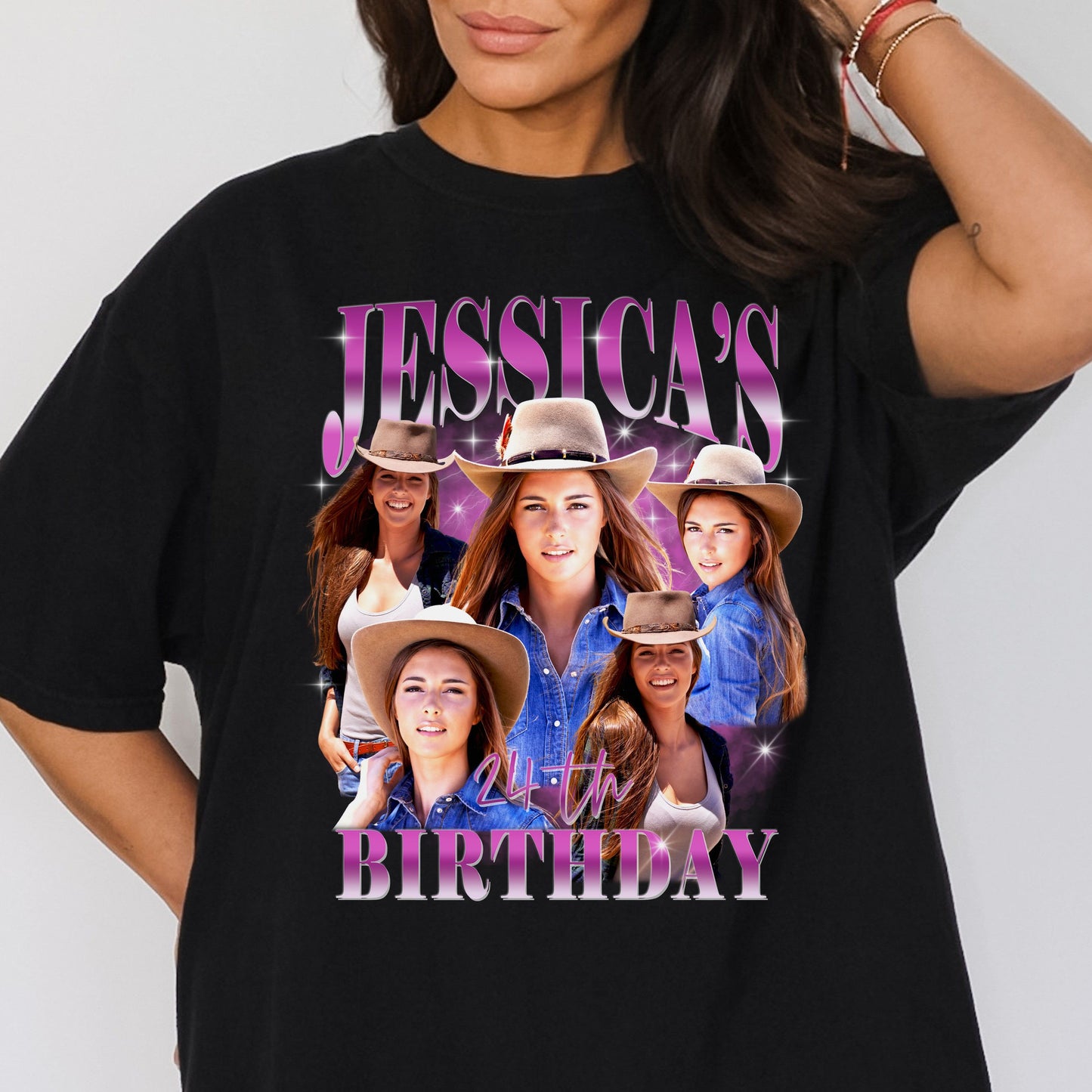 Custom Birthday Comfort Colors Unisex T-Shirt Personalized Birthday girl bootleg tee Bday gift for best friend-Family-Gift-Planet