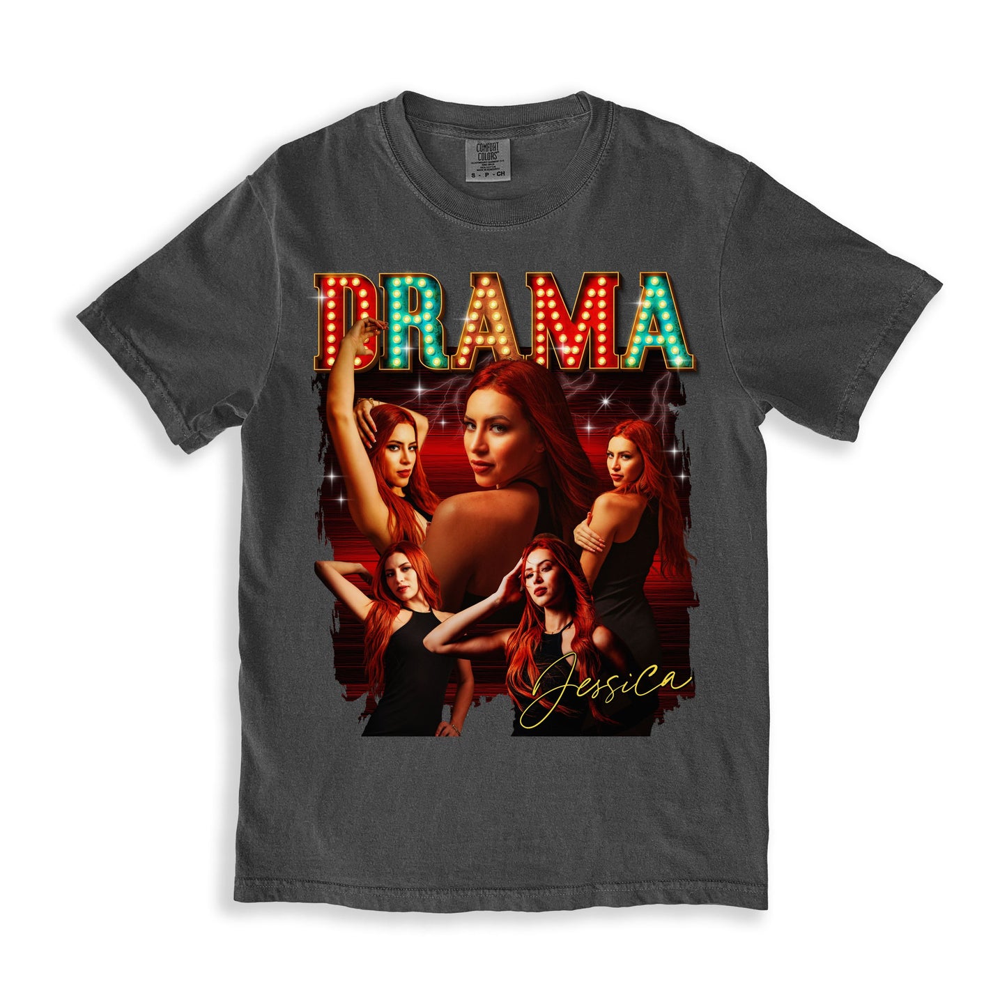 Custom Drama Comfort Colors Unisex T-Shirt Personalized Theater Drama teacher bootleg tee Broadway comedy actor-Family-Gift-Planet