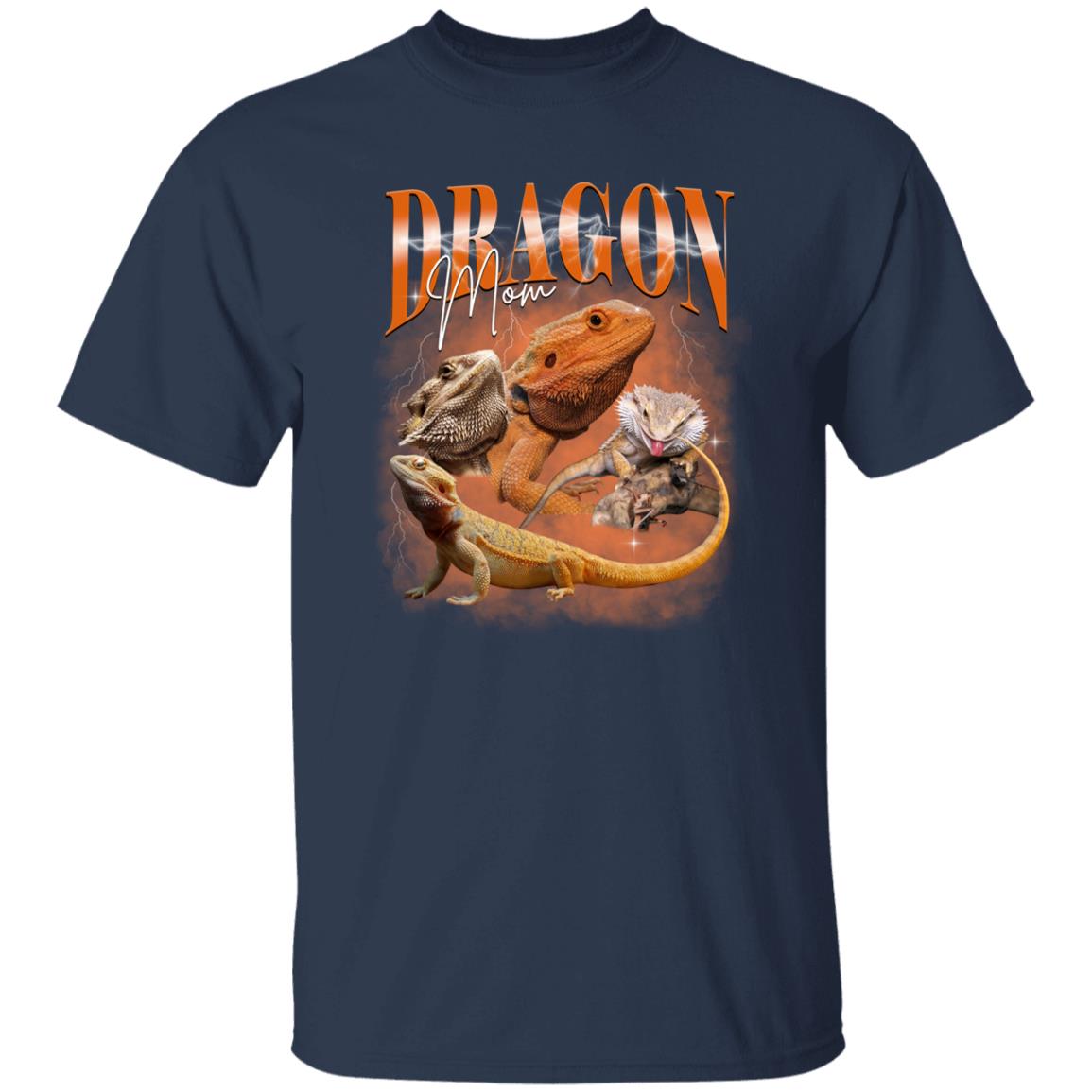 Custom Bearded Dragon Unisex T-Shirt Your pictures Bearded dragon tee Dragon mom Black Navy Dark Heather-Family-Gift-Planet