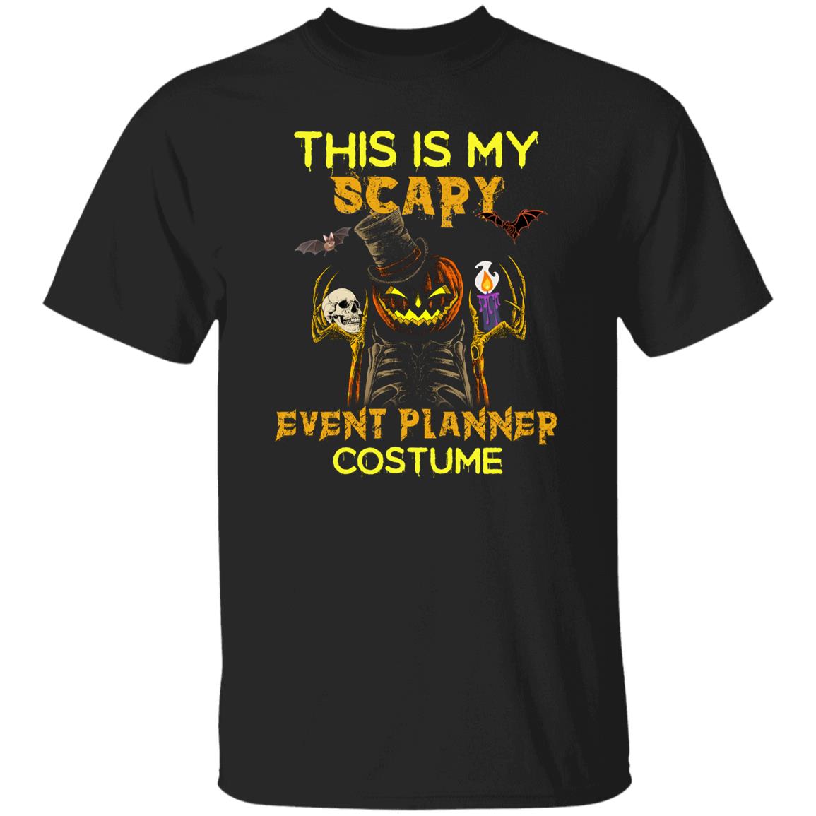 Event planner Halloween Unisex T-Shirt Scary Spooky Wedding Organizer costume tee Black Dark Heather-Family-Gift-Planet