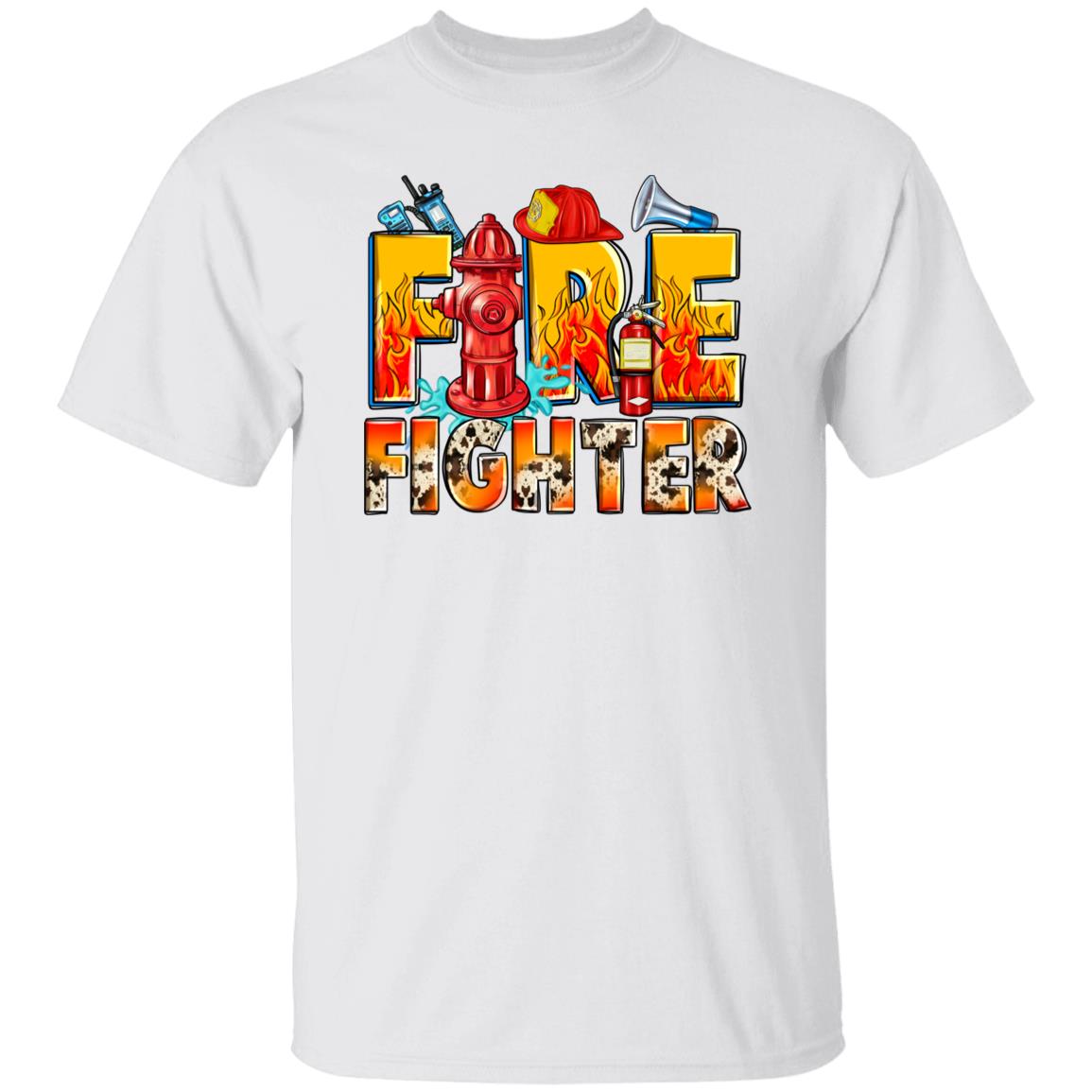 Firefighter T-Shirt gift Essential Fire Fighter wife Unisex tee Sand White Sport Grey-Family-Gift-Planet