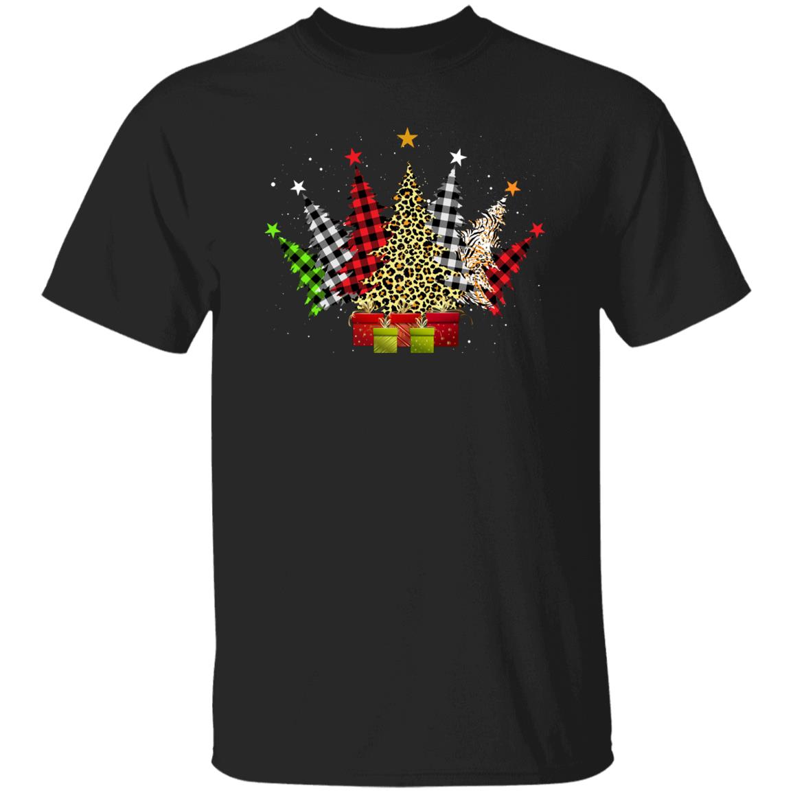 Christmas trees Unisex shirt Holiday trees tee Black Dark Heather-Family-Gift-Planet