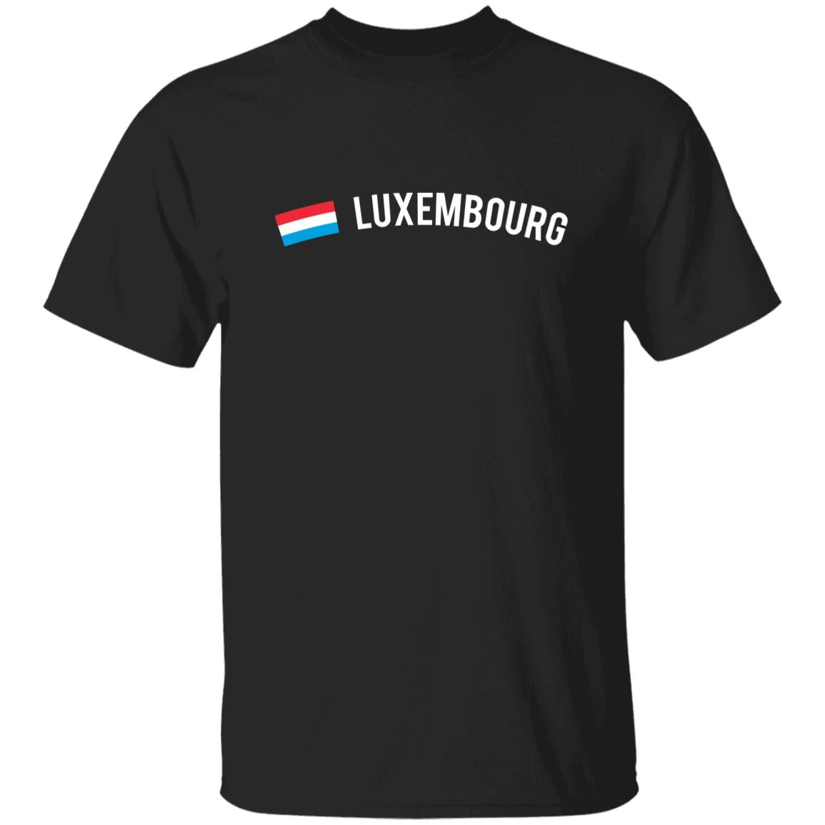 Luxembourg Unisex T-shirt gift Luxembourgian flag tee White Black Dark Heather-Family-Gift-Planet