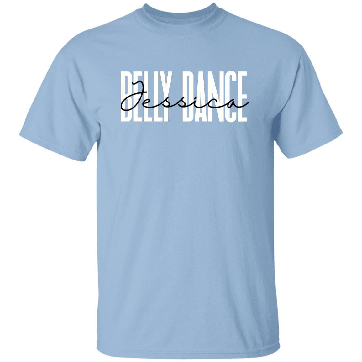 Personalized Belly dance Unisex T-shirt Custom name belly dancer Sand Blue Pink-Family-Gift-Planet