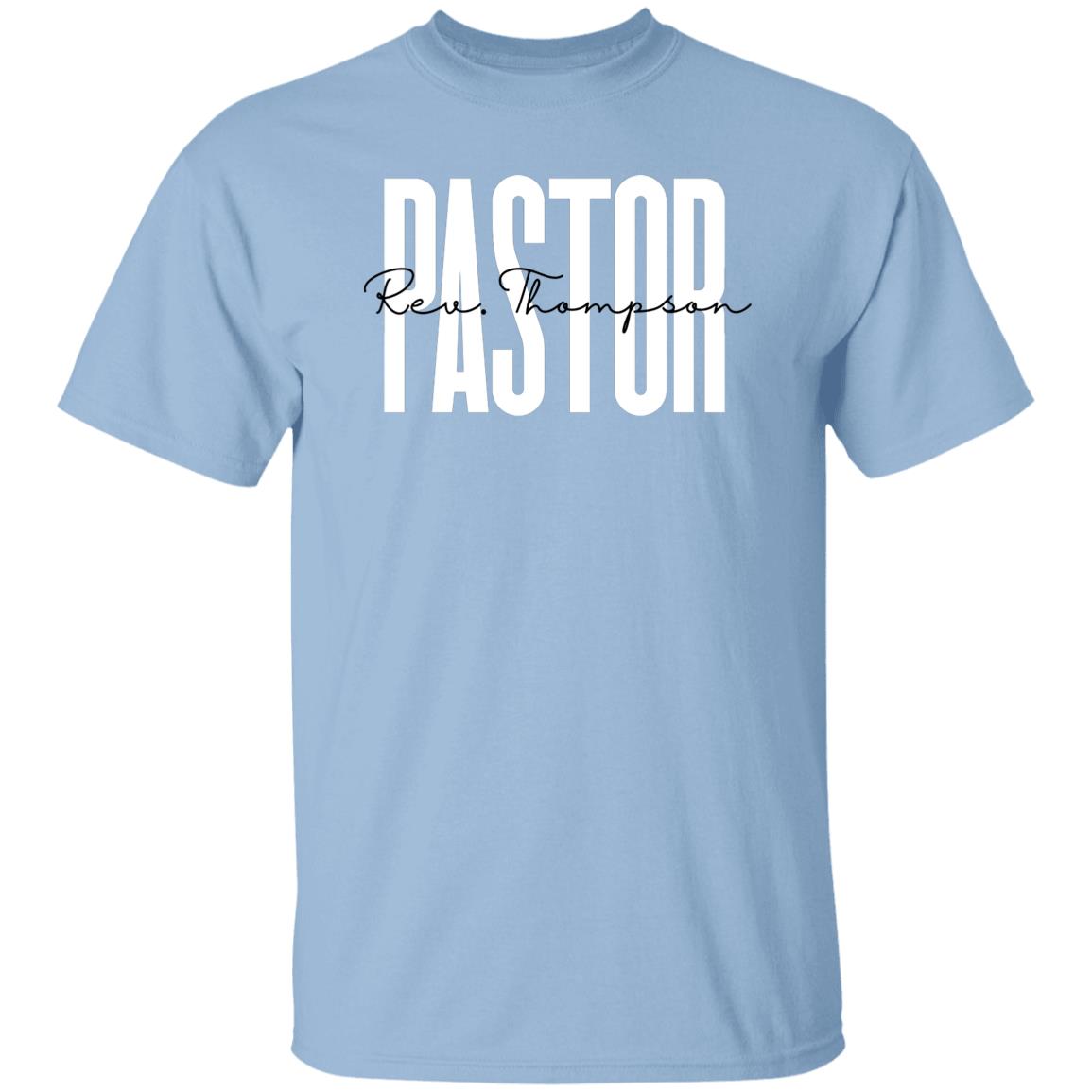 Personalized Pastor T-shirt gift Custom Christian church Pastor Unisex Tee Sand Pink Light Blue-Family-Gift-Planet