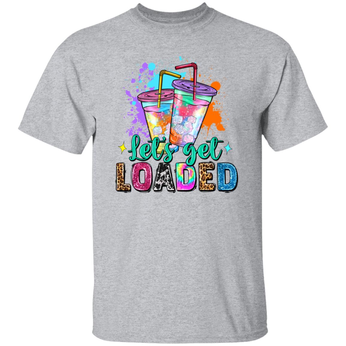 Lets get loaded T-Shirt gift Summer Ice tee color splash Unisex Tee Sand White Sport Grey-Family-Gift-Planet