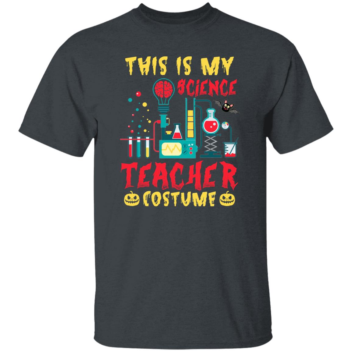 Science teacher costume Halloween Unisex T-Shirt School scientist tee Black Dark Heather-Family-Gift-Planet
