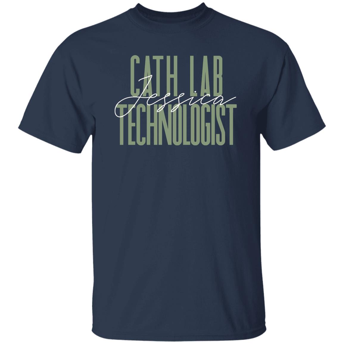 Cath lab technologist T-Shirt gift CT Radiographer Customized Unisex tee Black Navy Dark Heather-Family-Gift-Planet