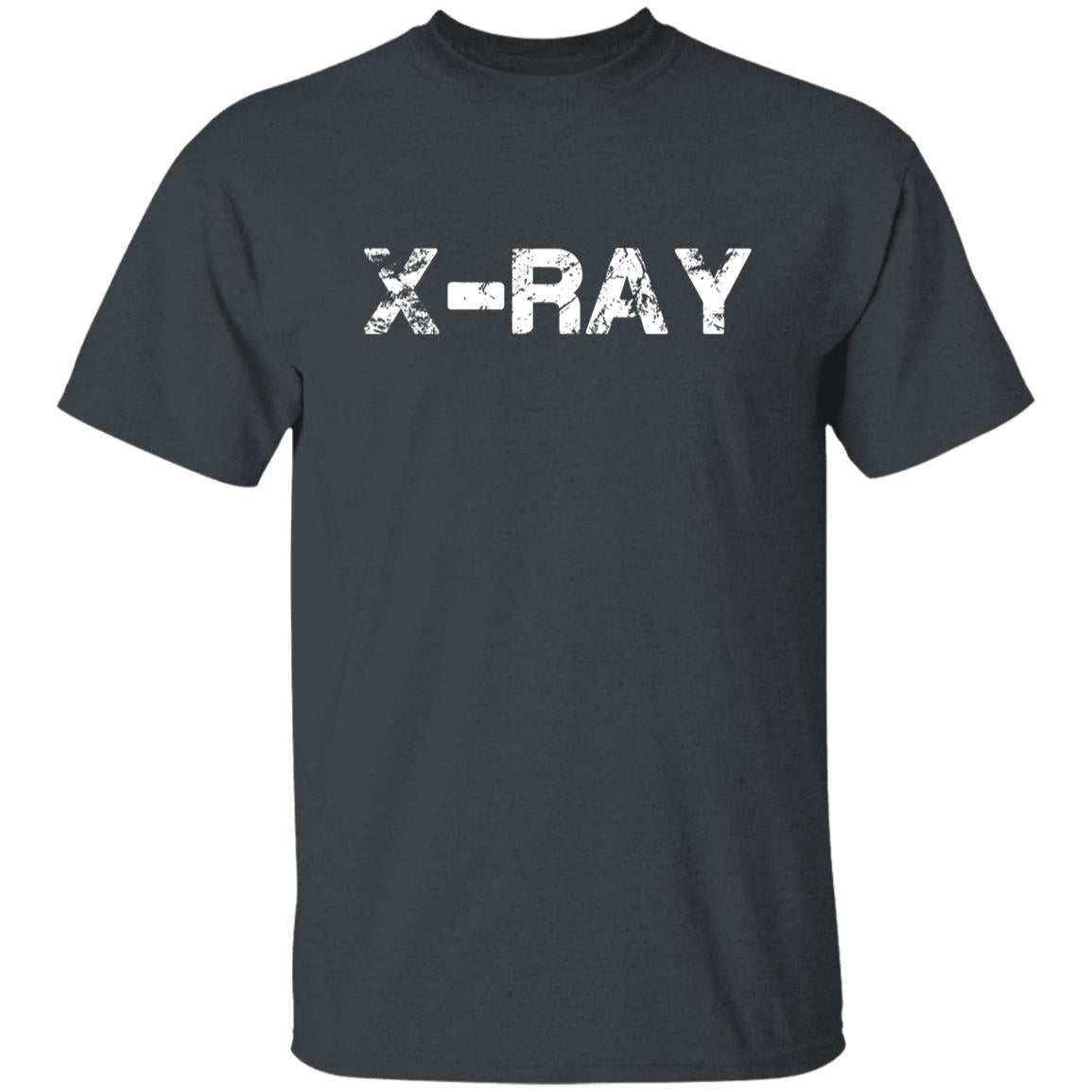X-ray Unisex T-shirt gift Radiology technologist rad tech tee black dark heather-Dark Heather-Family-Gift-Planet