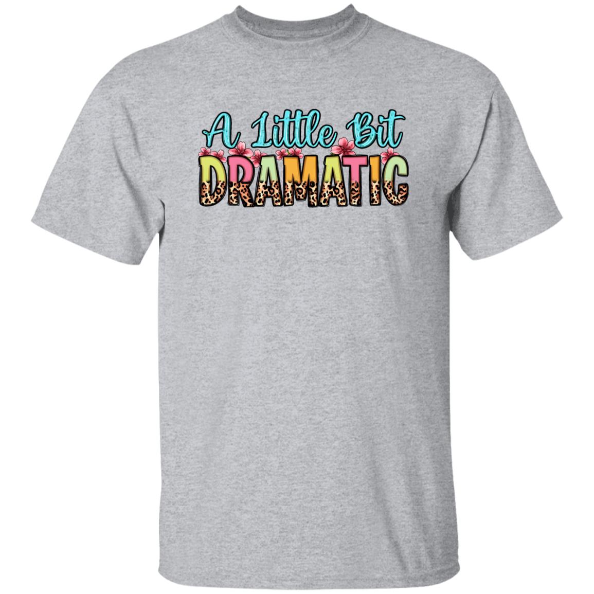 A little bit dramatic T-Shirt Cute girl leopard skin Unisex tee White Sand Grey-Family-Gift-Planet