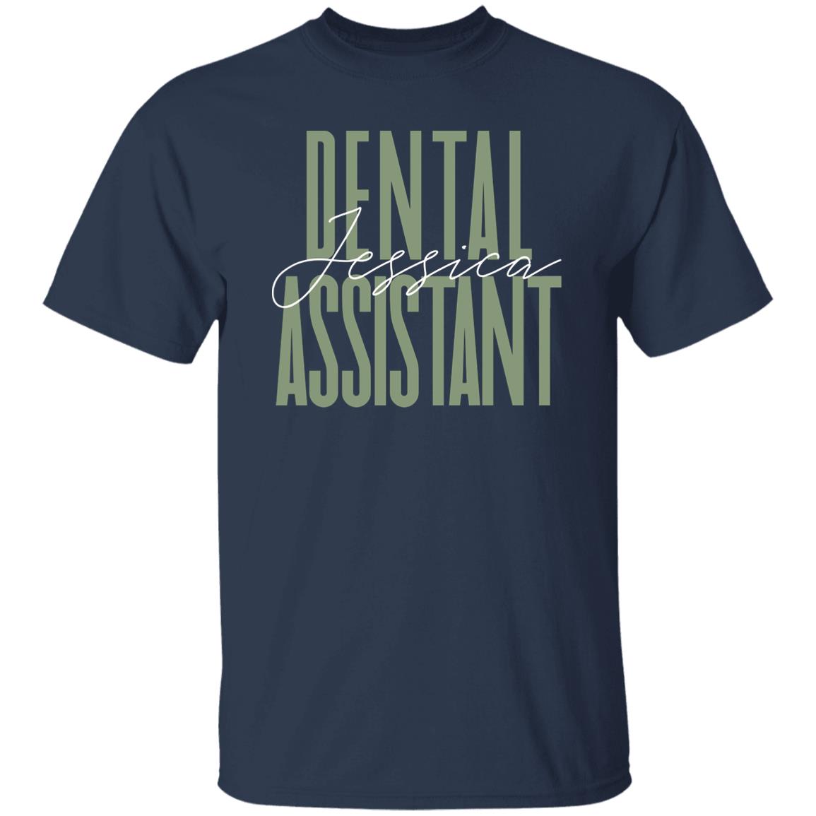 Dental assistant T-Shirt gift Dental clinic Customized Unisex tee Black Navy Dark Heather-Family-Gift-Planet