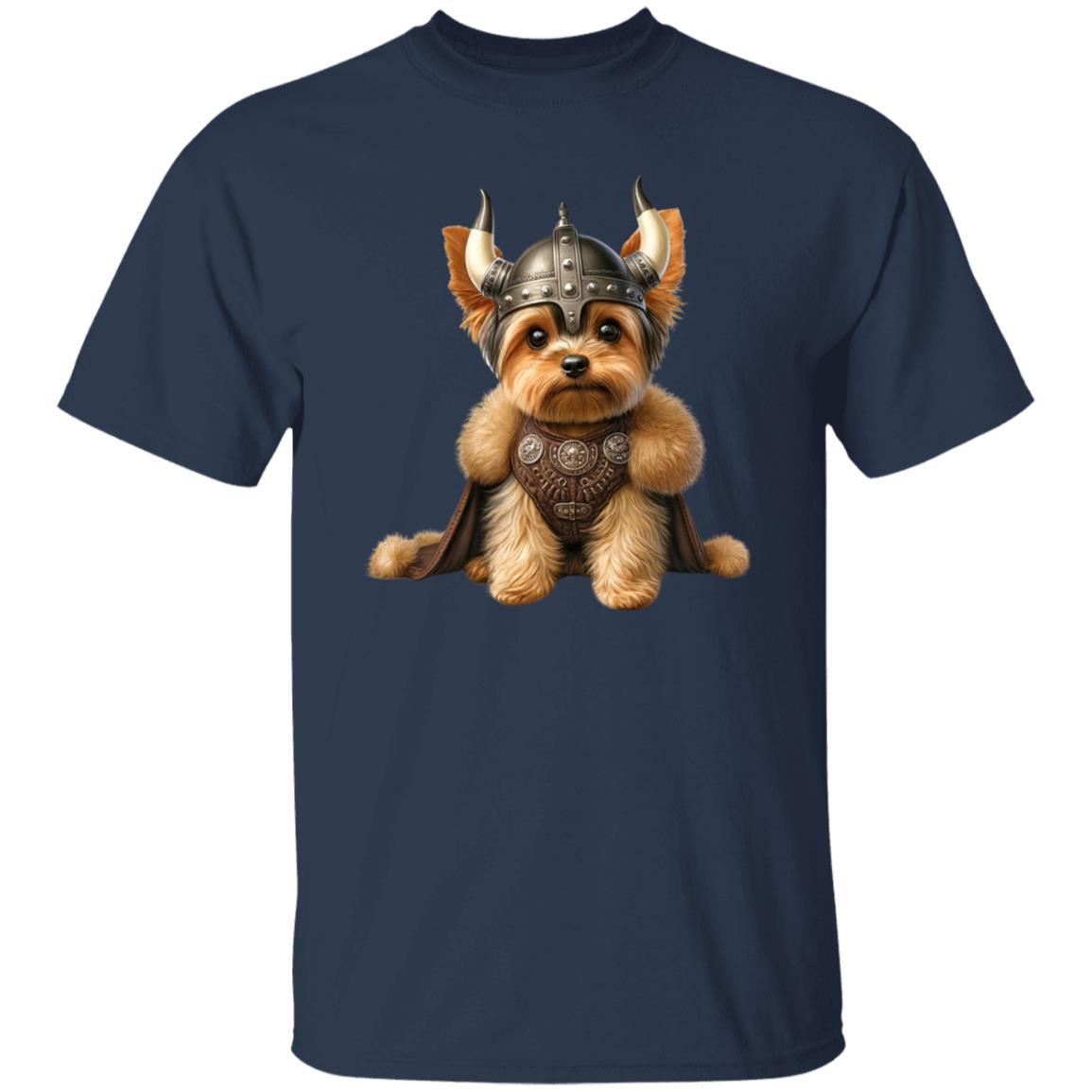 Yorkshire Terrier Viking T-Shirt gift Yorkshire Terrier mama Unisex tee Black Navy Dark Heather-Family-Gift-Planet