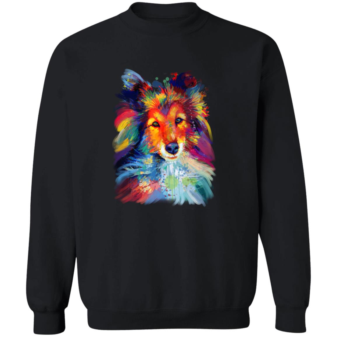 Artistic Sheltie dog Unisex Crewneck Sweatshirt digital Art-Family-Gift-Planet