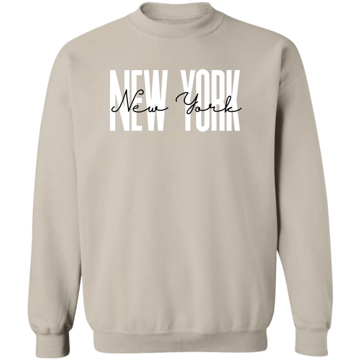 New York city Unisex Sweatshirt Crewneck Sand-Sand-Family-Gift-Planet