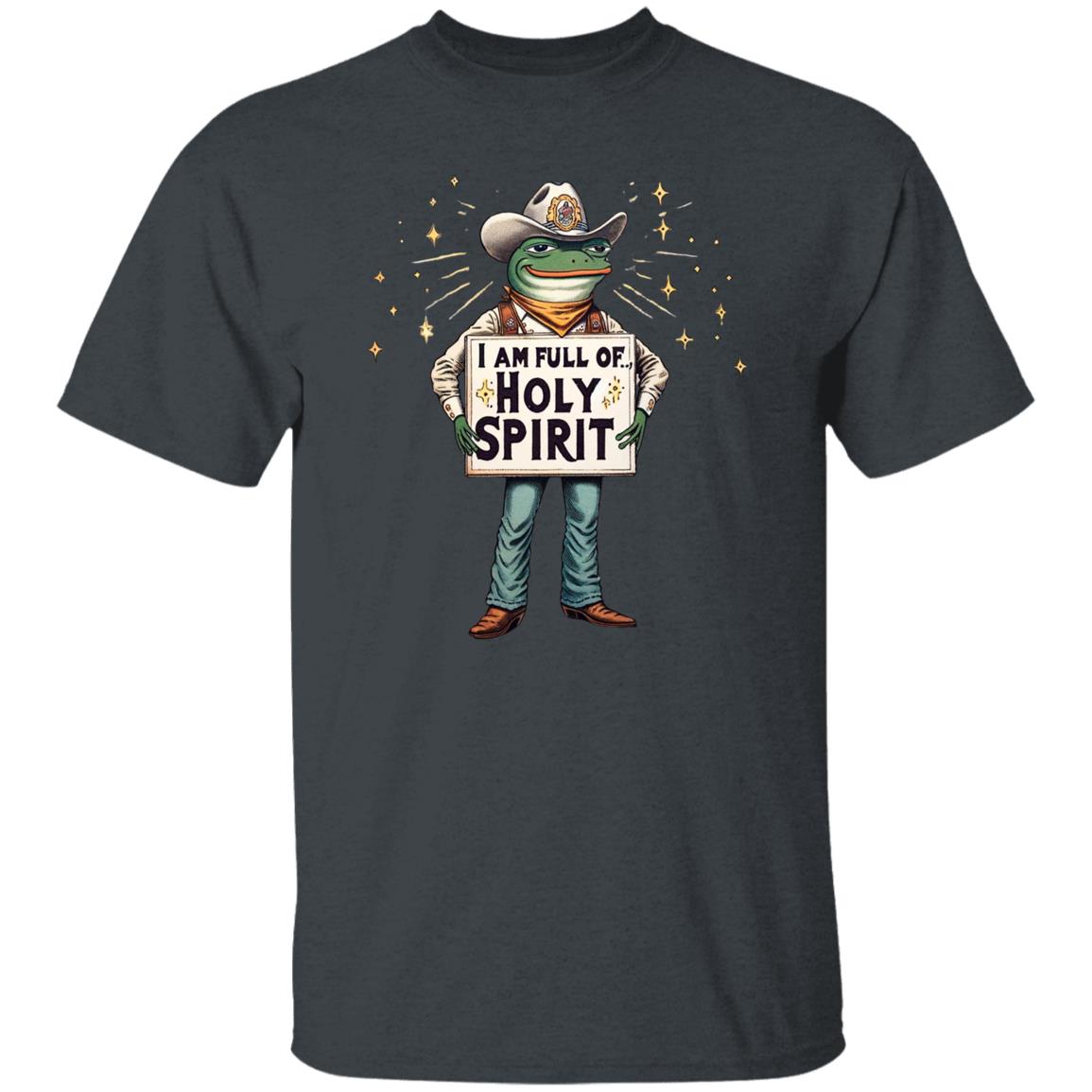Full of Holy Spirit funny Texas Unisex T-shirt Texas sheriff tee Black Navy Dark Heather-Dark Heather-Family-Gift-Planet