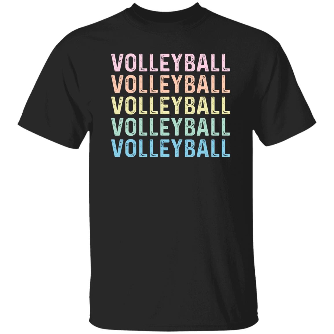 Volleyball Unisex Shirt, Volleyball team tee Black S-2XL-Black-Family-Gift-Planet
