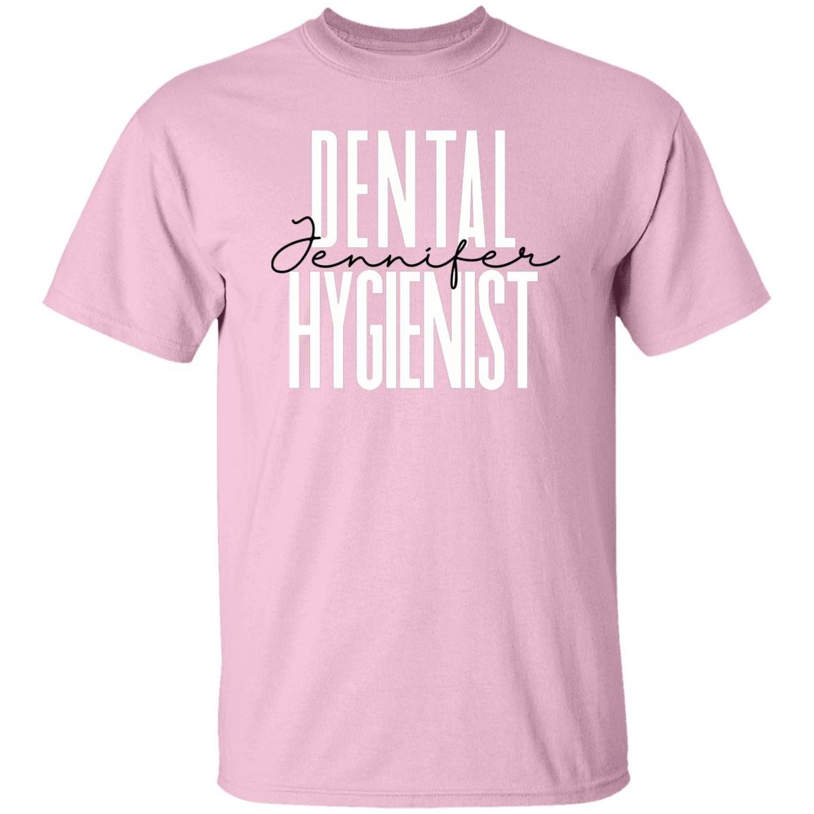 Personalized Dental Hygienist Unisex T-shirt Custom name dentist Sand Blue Pink-Family-Gift-Planet