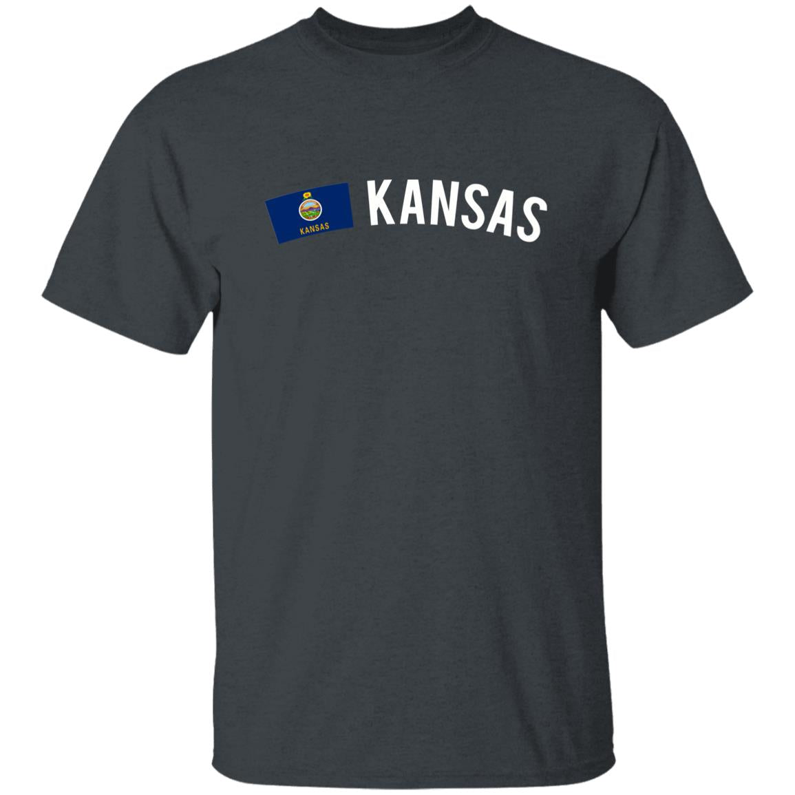 Kansas Unisex T-shirt gift Kansas flag tee Kansas city Overland park White Black-Family-Gift-Planet