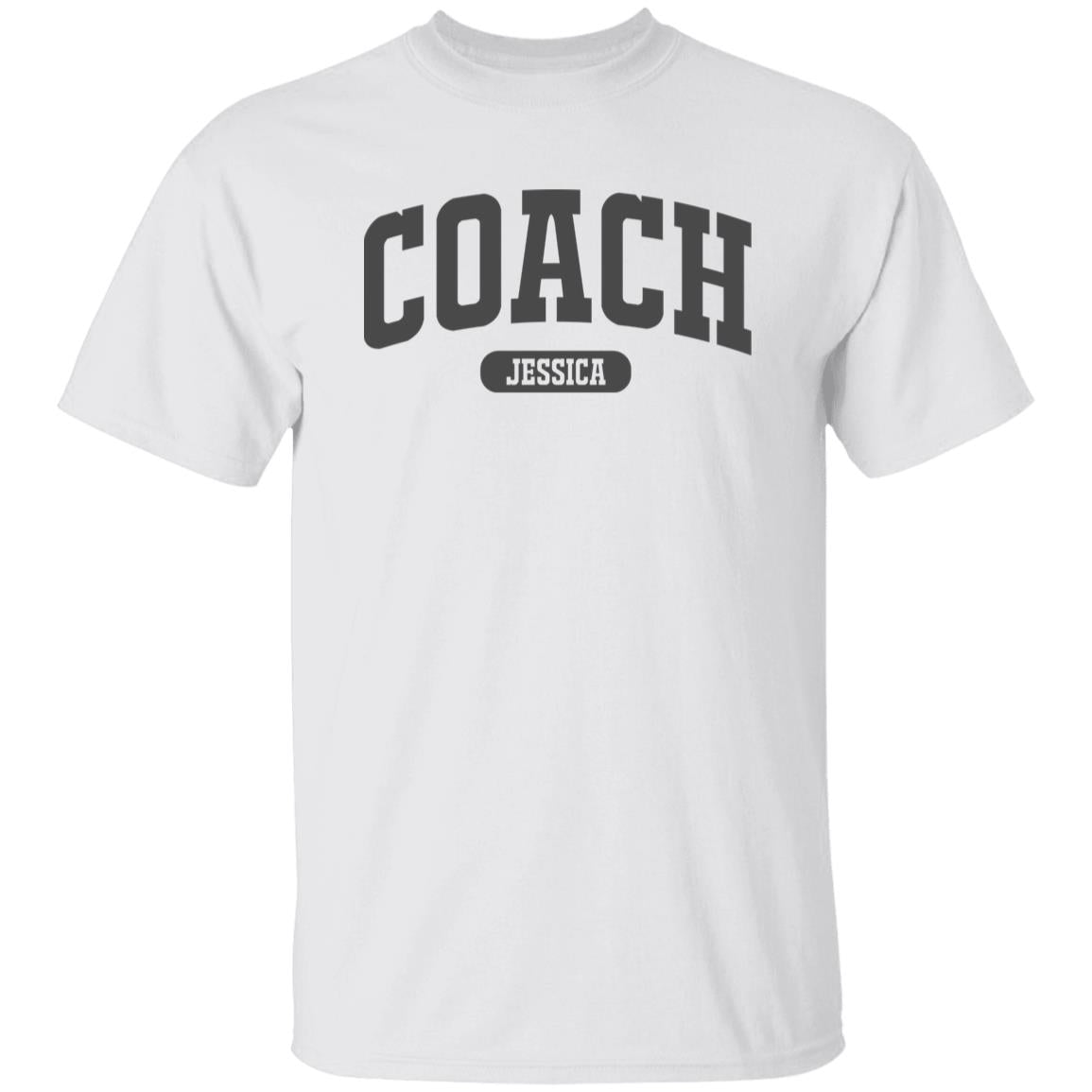 Coach Personalized Unisex T-shirt Custom school coach cheercoach White Sand Light Blue-Family-Gift-Planet