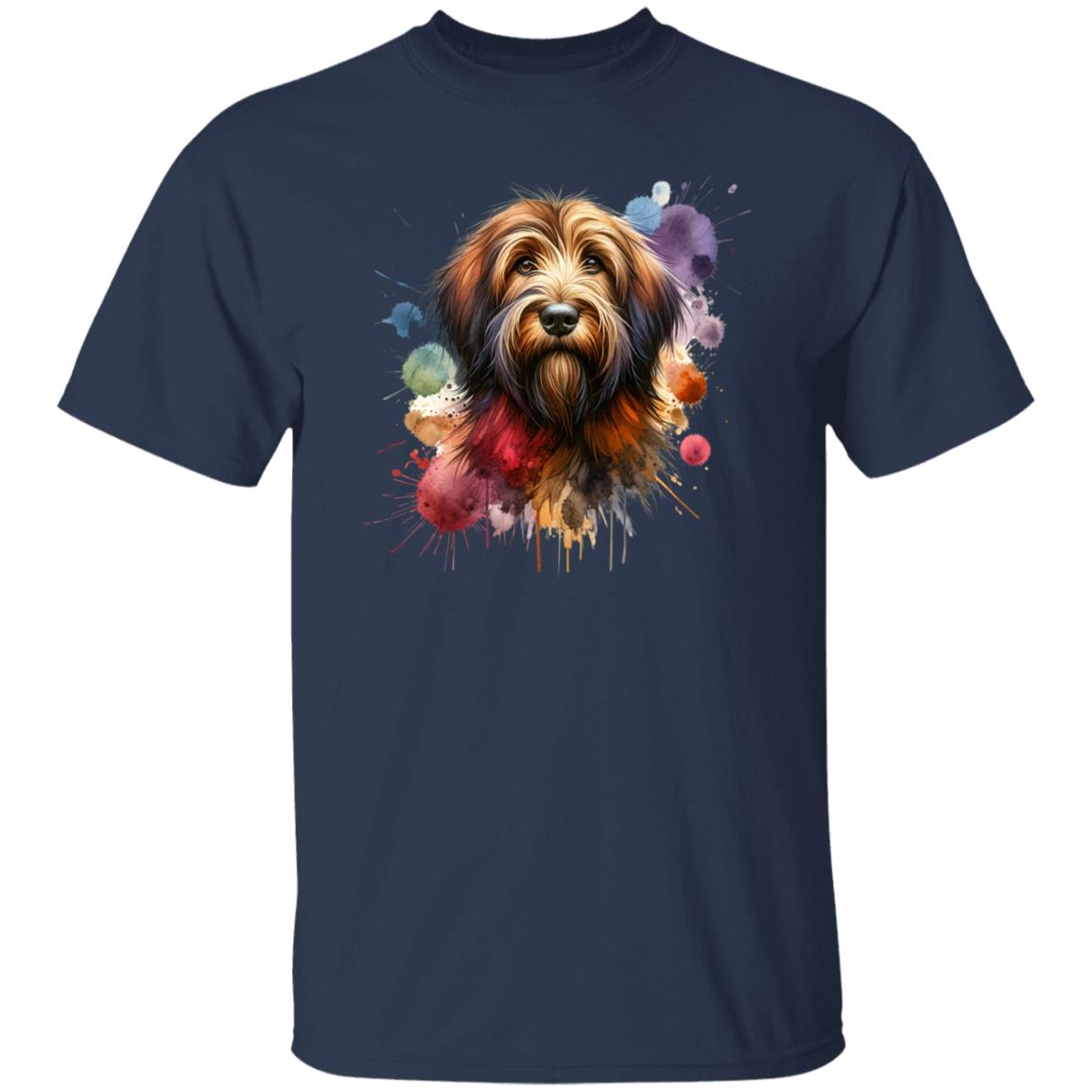 Otterhound dog mom Color Splash Unisex T-shirt Black Navy Dark Heather-Family-Gift-Planet