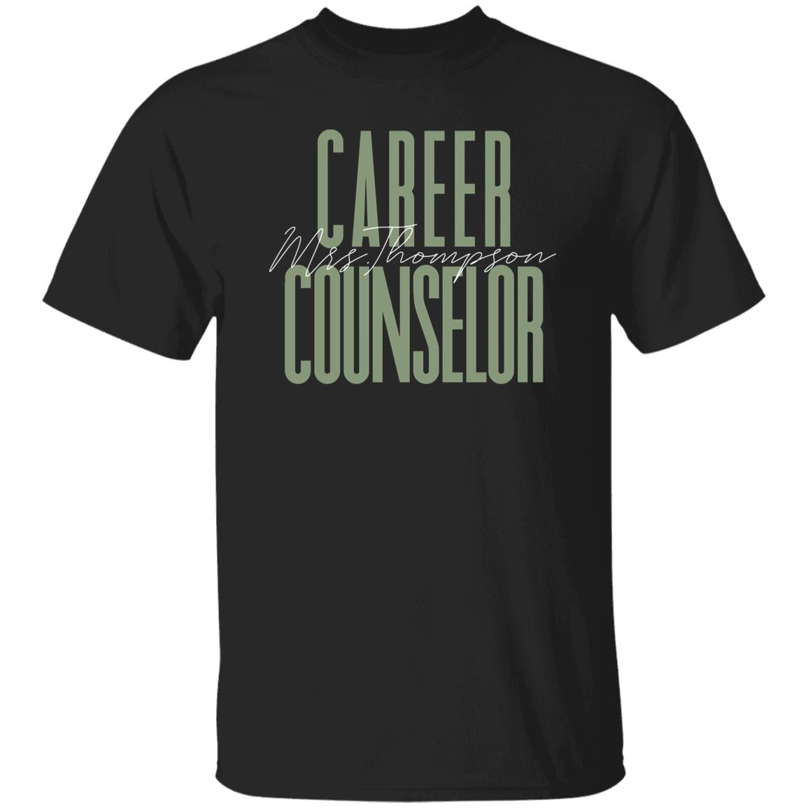 Career Counselor T-Shirt gift School Counselor Customized Unisex tee Black Navy Dark Heather-Family-Gift-Planet