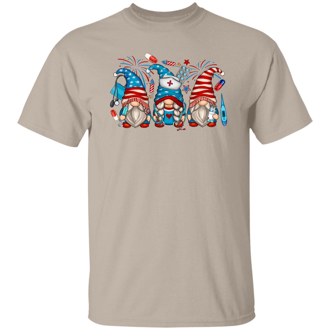 American nurse Gnomes Unisex shirt RN Christmas gift White Sand-Family-Gift-Planet