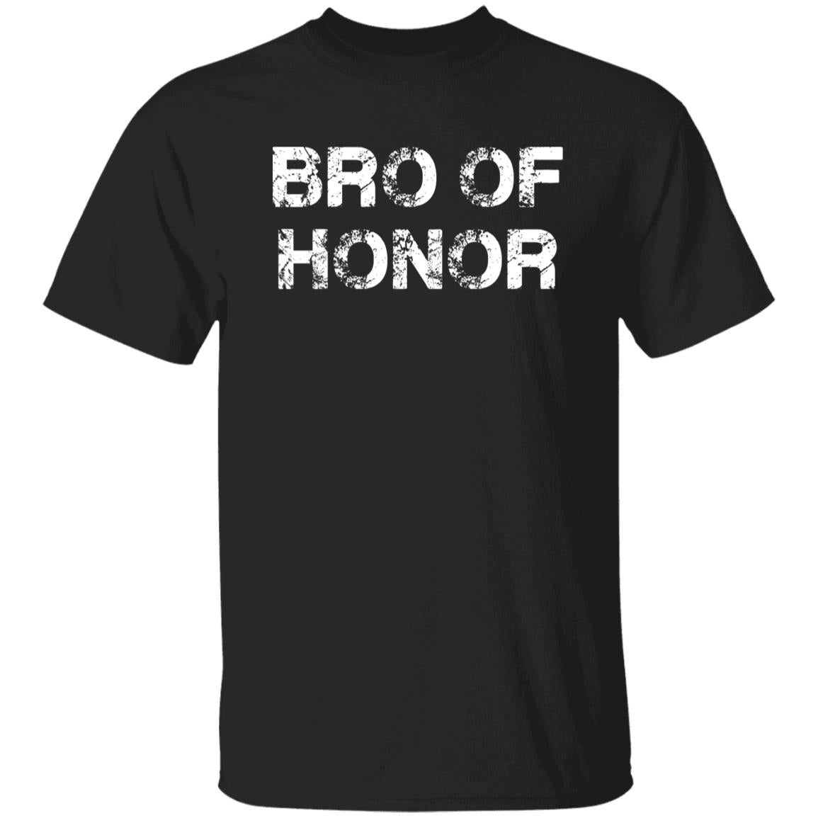 Bro of honor Unisex T-shirt Brother of honor tee black dark heather-Black-Family-Gift-Planet