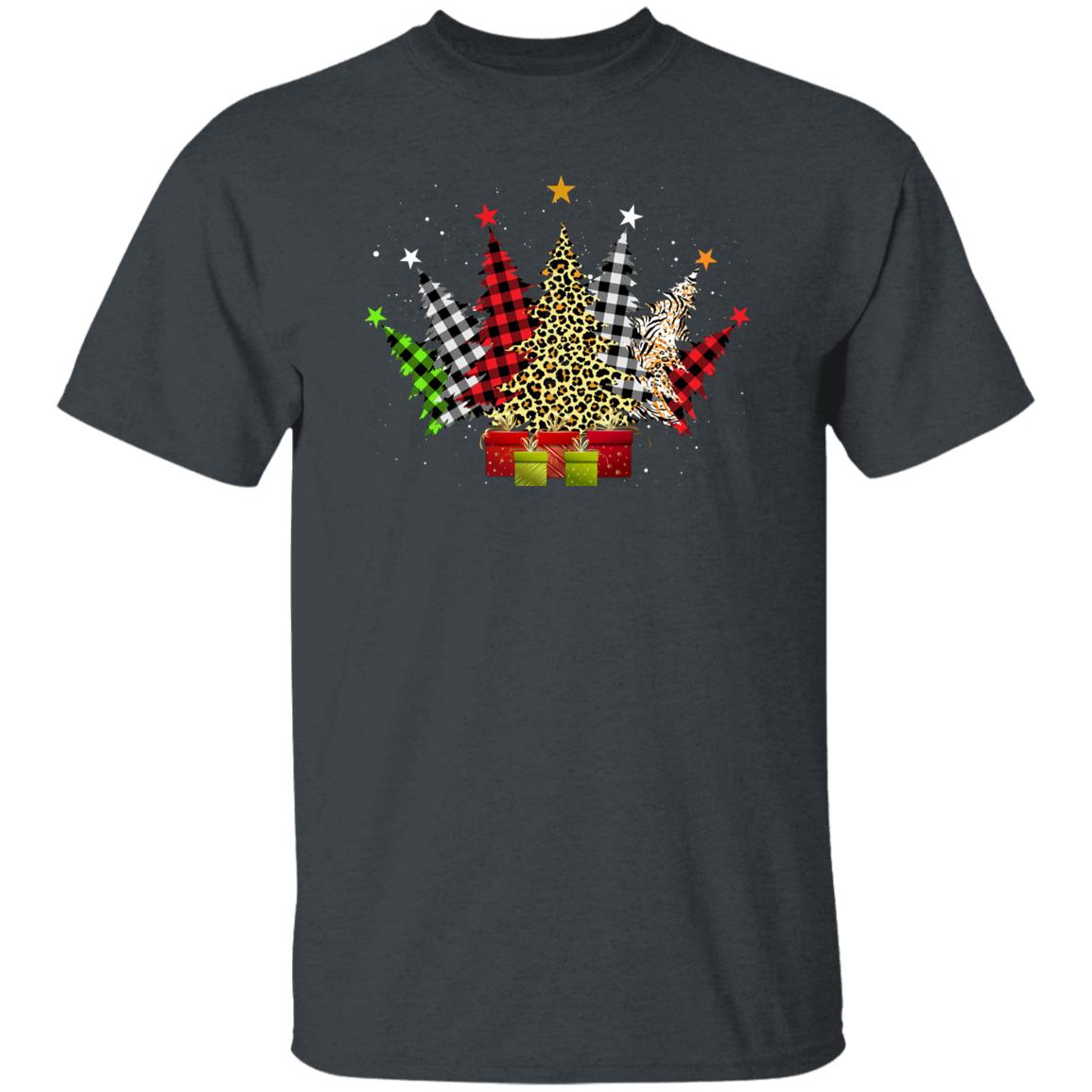 Christmas trees Unisex shirt Holiday trees tee Black Dark Heather-Family-Gift-Planet