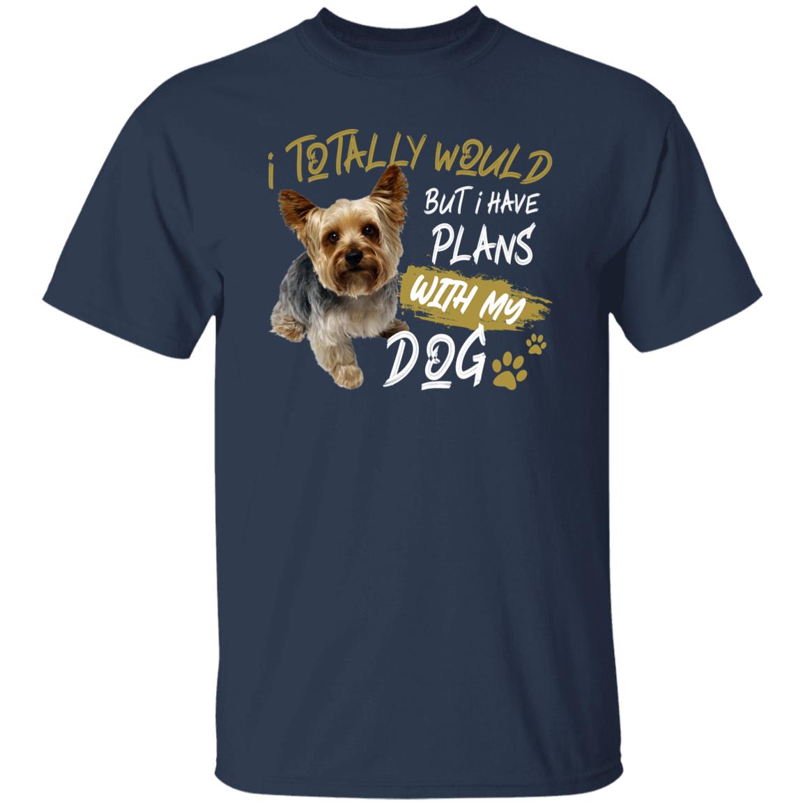 I have plans with my dog Unisex t-shirt gift black navy dark heather-Family-Gift-Planet