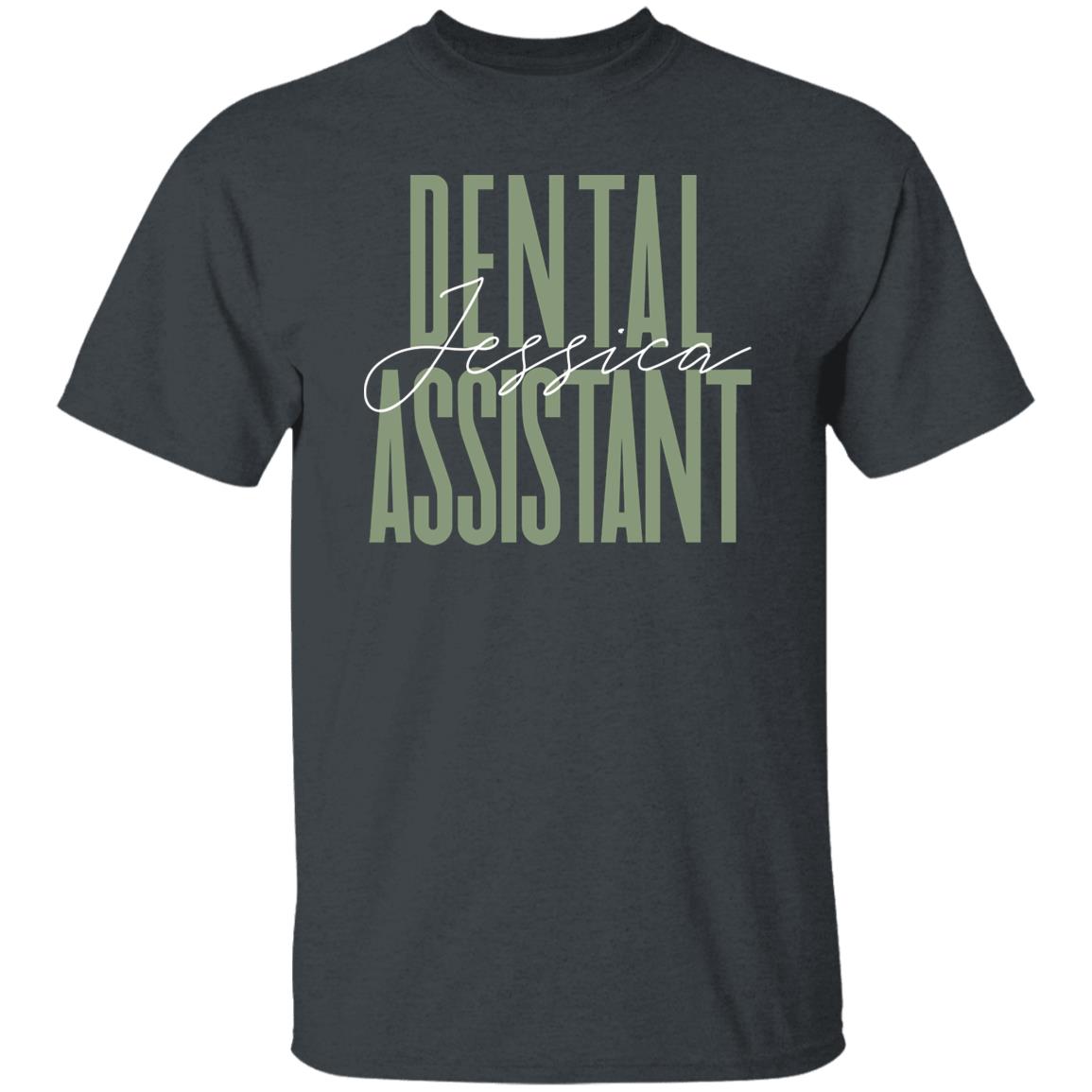 Dental assistant T-Shirt gift Dental clinic Customized Unisex tee Black Navy Dark Heather-Family-Gift-Planet