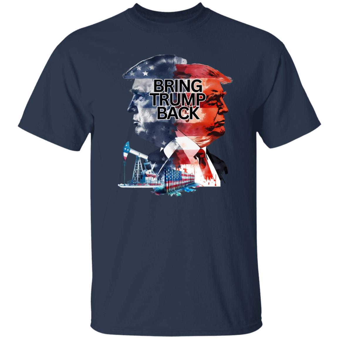 Bring Trump Back Unisex T-shirt Vote American Election 2024 tee Black Navy Dark Heather-Family-Gift-Planet