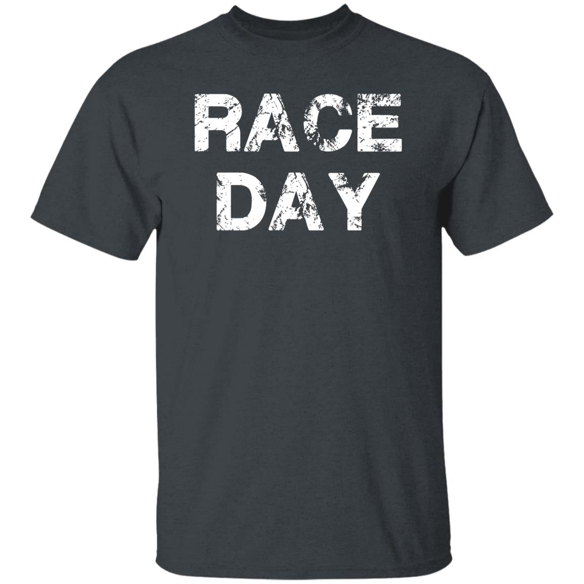 Race day Unisex T-shirt Car racing tee black dark heather-Family-Gift-Planet