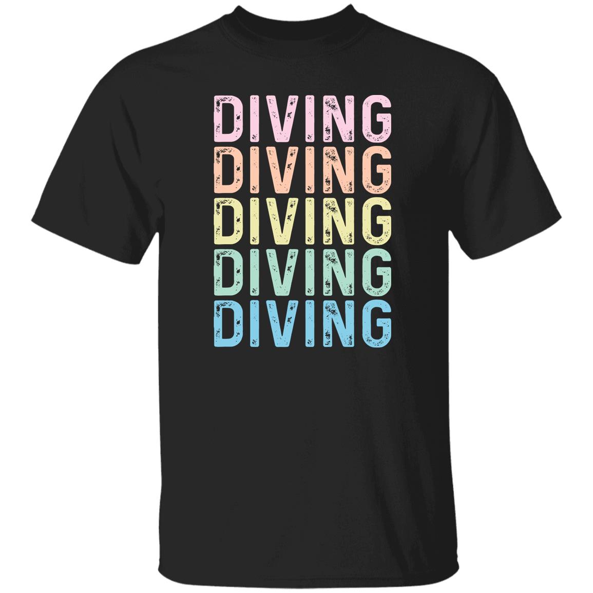 Diving Unisex Shirt, Diver tee Black S-2XL-Black-Family-Gift-Planet