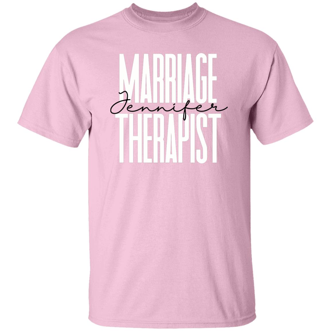 Personalized Marriage therapist T-Shirt gift Custom name Marriage therapy Specialist Unisex Tee Sand Pink Blue-Family-Gift-Planet