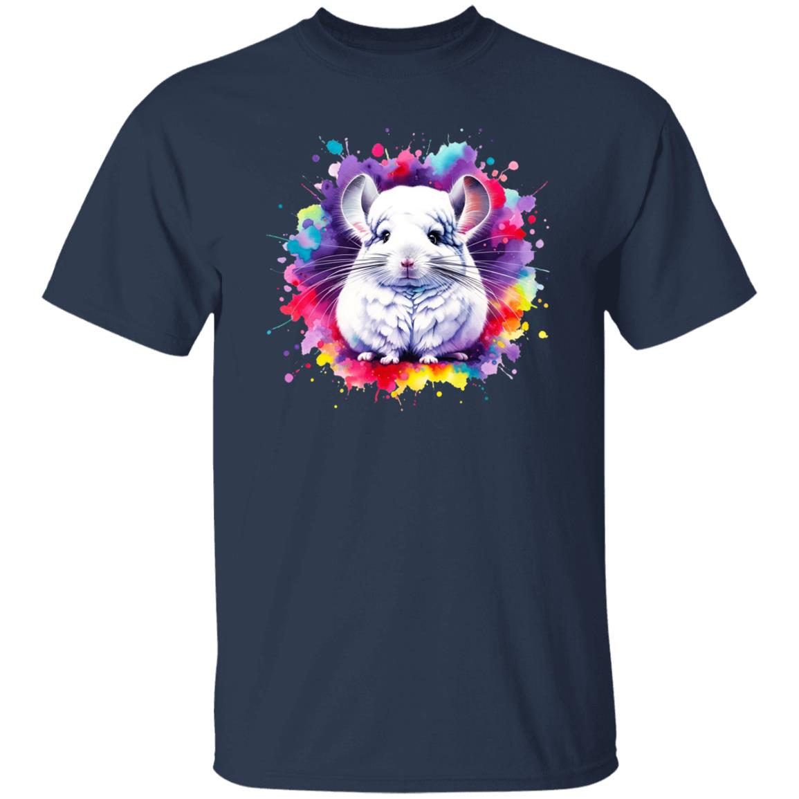 Chinchilla mama Color Splash Unisex T-shirt Black Navy Dark Heather-Family-Gift-Planet