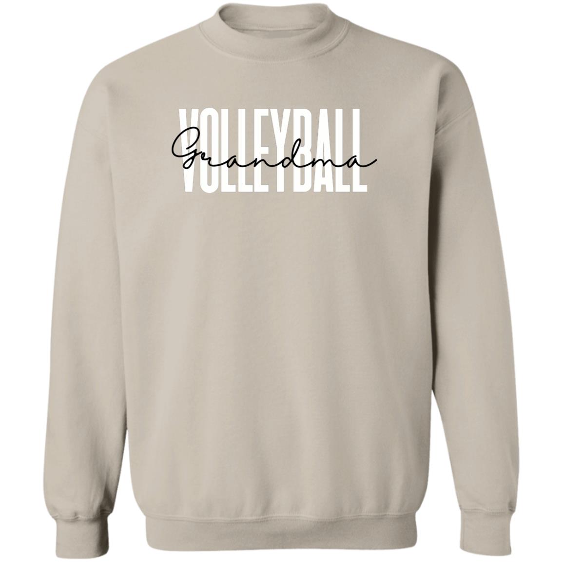 Volleyball Grandma Unisex Sweatshirt, Grandmother of volleyball Crewneck Sand-Sand-Family-Gift-Planet