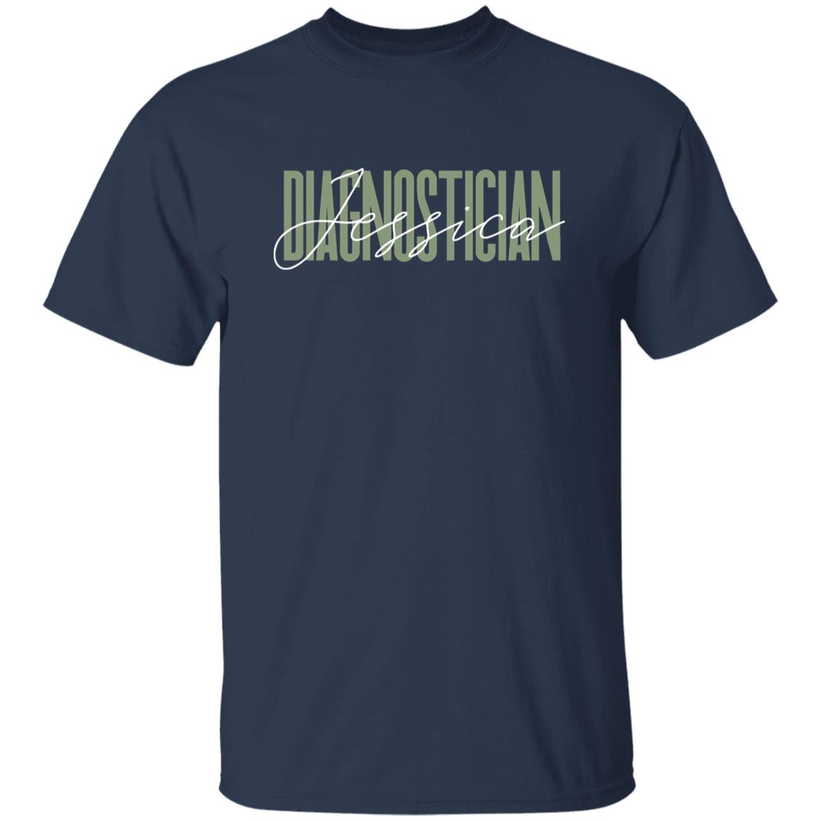 Diagnostician T-Shirt gift Educational Diagnostician Customized Unisex tee Black Navy Dark Heather-Family-Gift-Planet