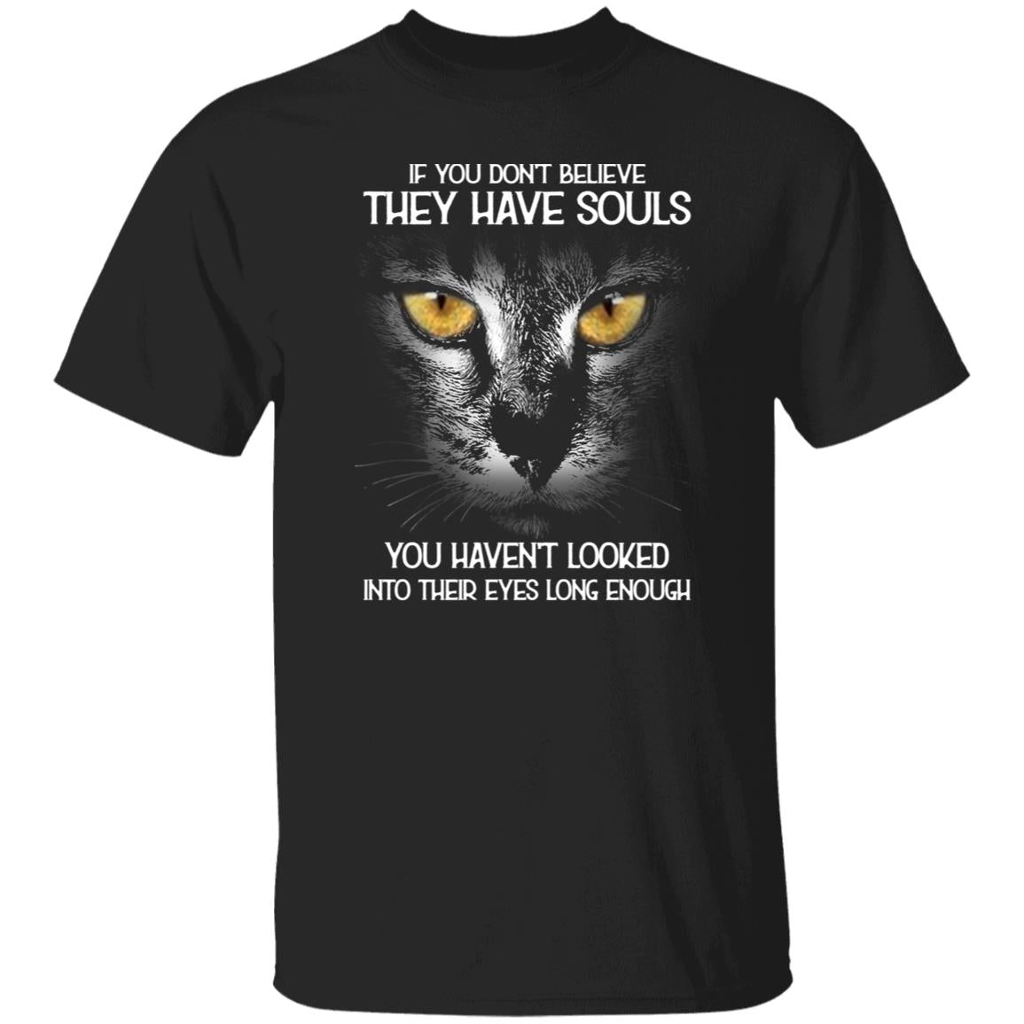 Cats have soul Unisex shirt gift for cat lover Black Dark Heather-Family-Gift-Planet