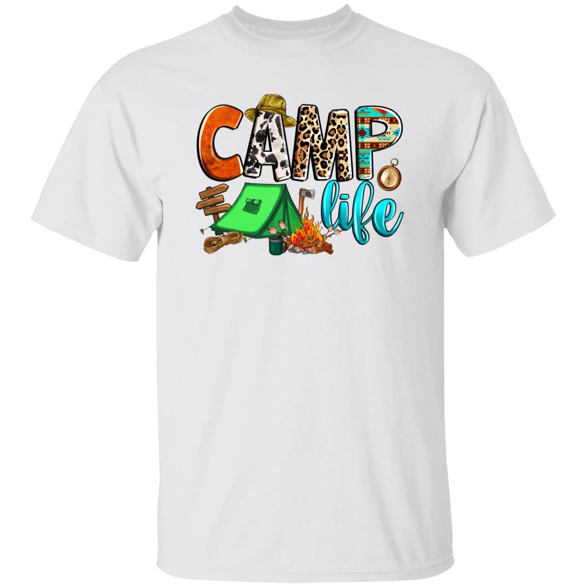 Camp life T-Shirt summer tent camper Unisex tee White Sand Sport Grey-Family-Gift-Planet