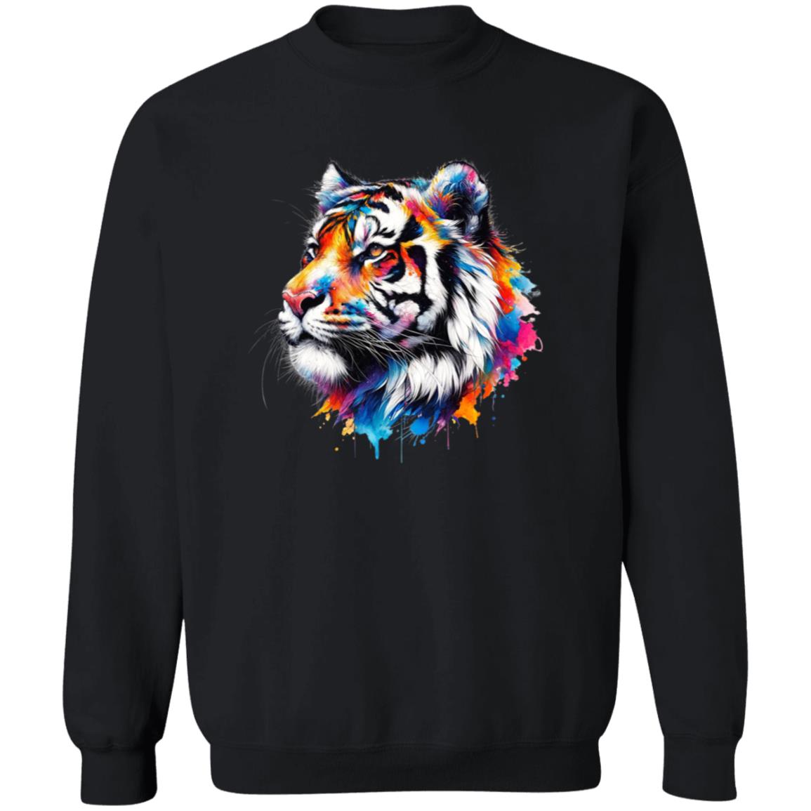 Wildlife tiger whisperer Unisex Sweatshirt Black Navy Dark Heather-Family-Gift-Planet