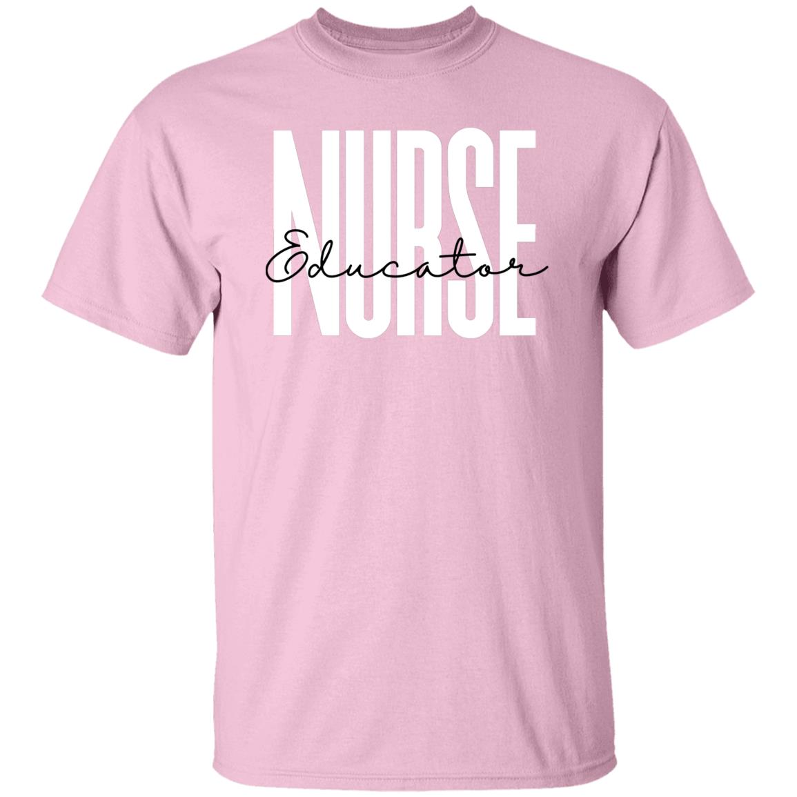 Nurse Educator T-Shirt gift Nursing Professor Unisex Tee Sand Pink Blue-Family-Gift-Planet