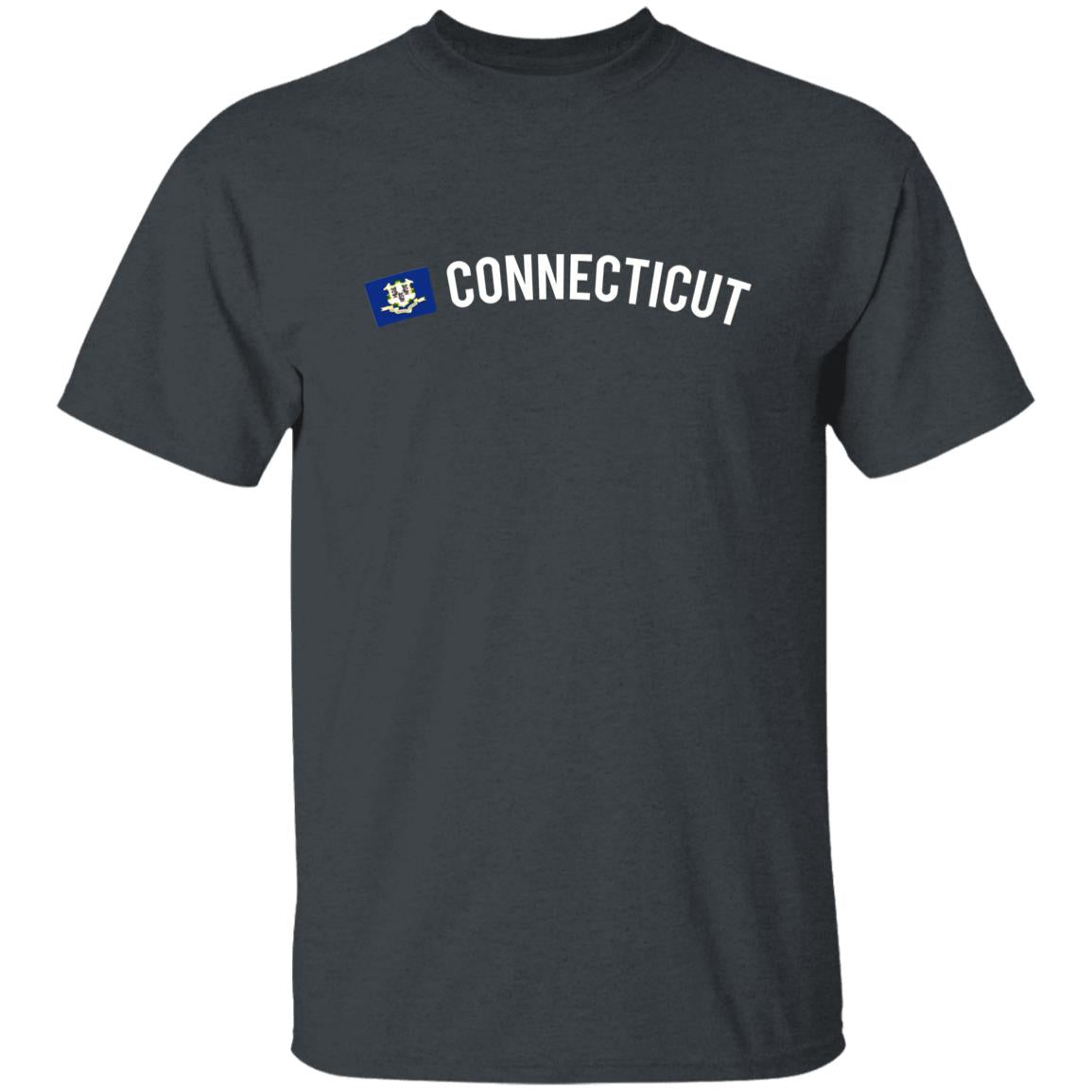 Connecticut Unisex T-shirt gift Connecticut flag tee Bridgeport New Haven White Black-Family-Gift-Planet