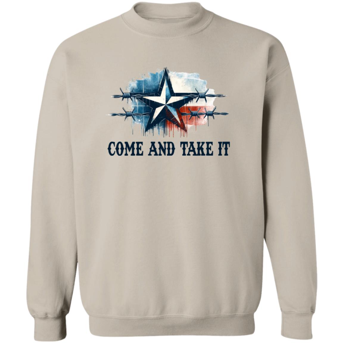 Come and take it Unisex Sweatshirt border truck Texas black-Family-Gift-Planet