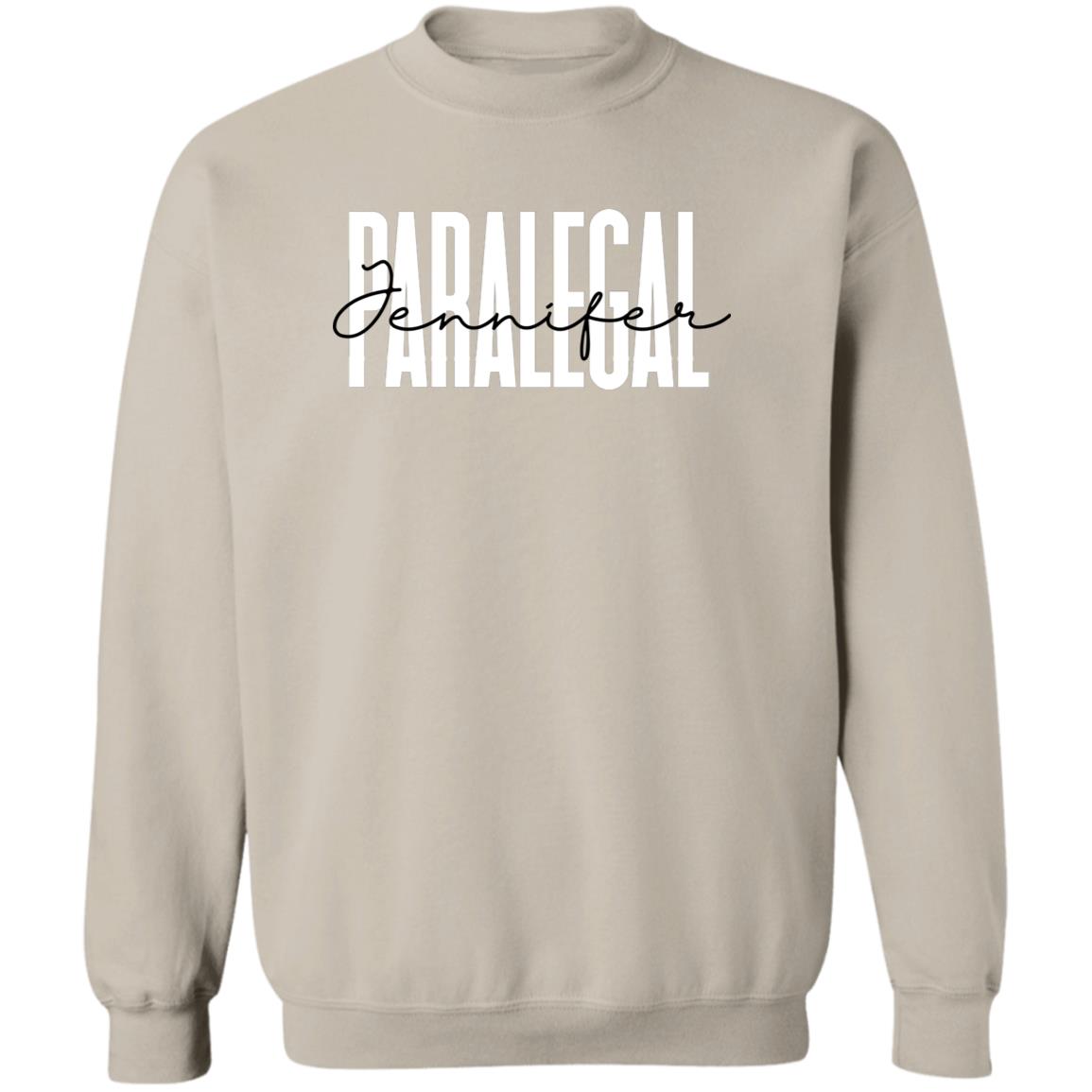 Personalized Paralegal Unisex Sweatshirt, Custom Name Crewneck Sand-Sand-Family-Gift-Planet