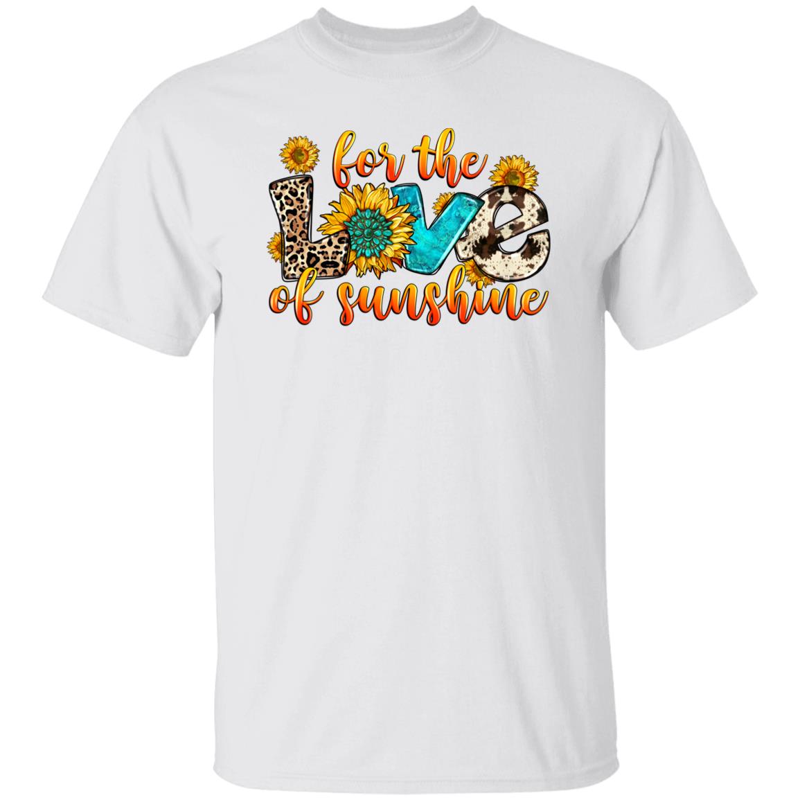 For the love of sunshine T-Shirt gift Sunflowers summer love Unisex tee Sand White Sport Grey-Family-Gift-Planet
