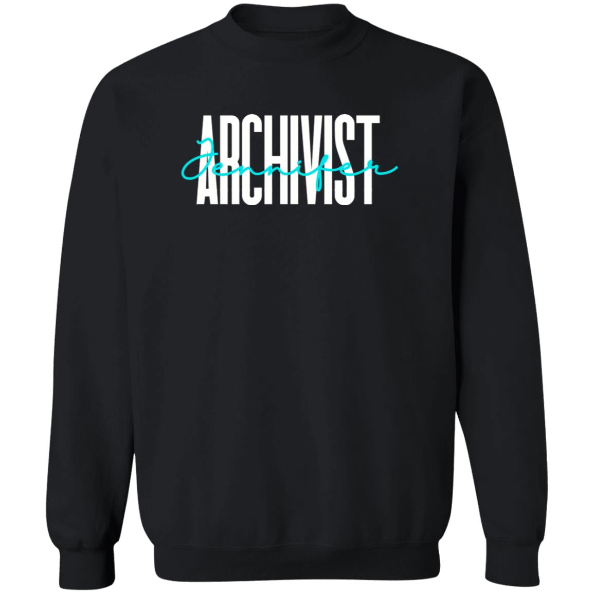 Personalized Archivist Unisex Sweatshirt Custom name Archive science Sand Black Dark Heather-Family-Gift-Planet