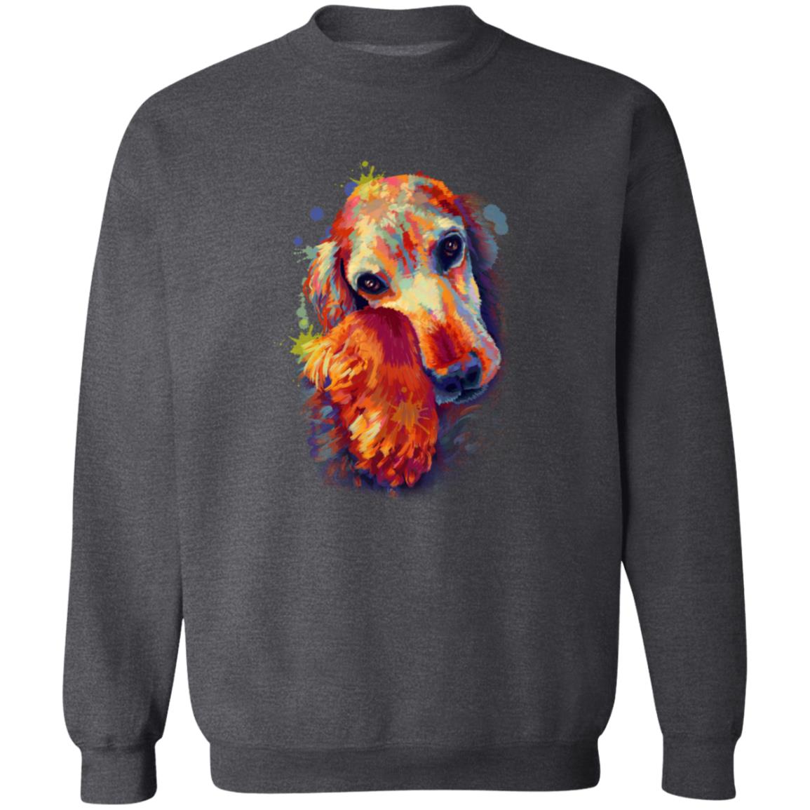 Artistic Cocker Spaniel dog Unisex Crewneck Sweatshirt digital Art-Family-Gift-Planet