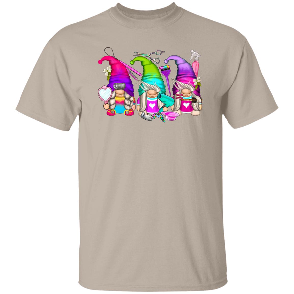 Hair stylist Gnomes Unisex shirt Hairdresser Christmas gift White Sand-Family-Gift-Planet