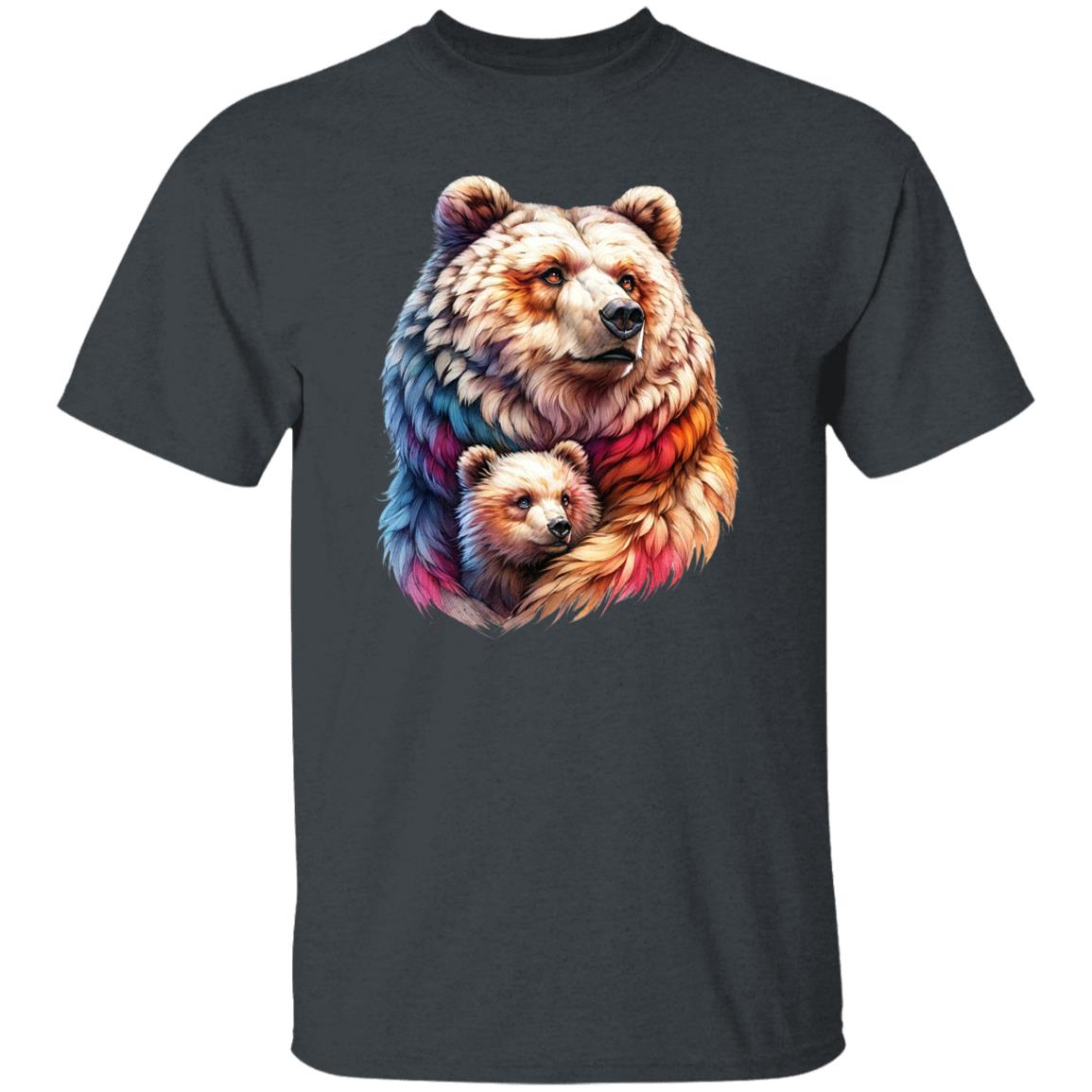 Mama Bear Unisex T-shirt Mother's Day tee Black Navy Dark Heather-Family-Gift-Planet