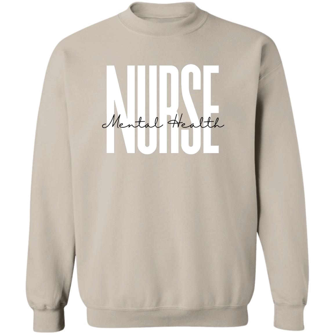 Mental Health nurse Unisex Sweatshirt, psych nurse Crewneck Sand-Sand-Family-Gift-Planet